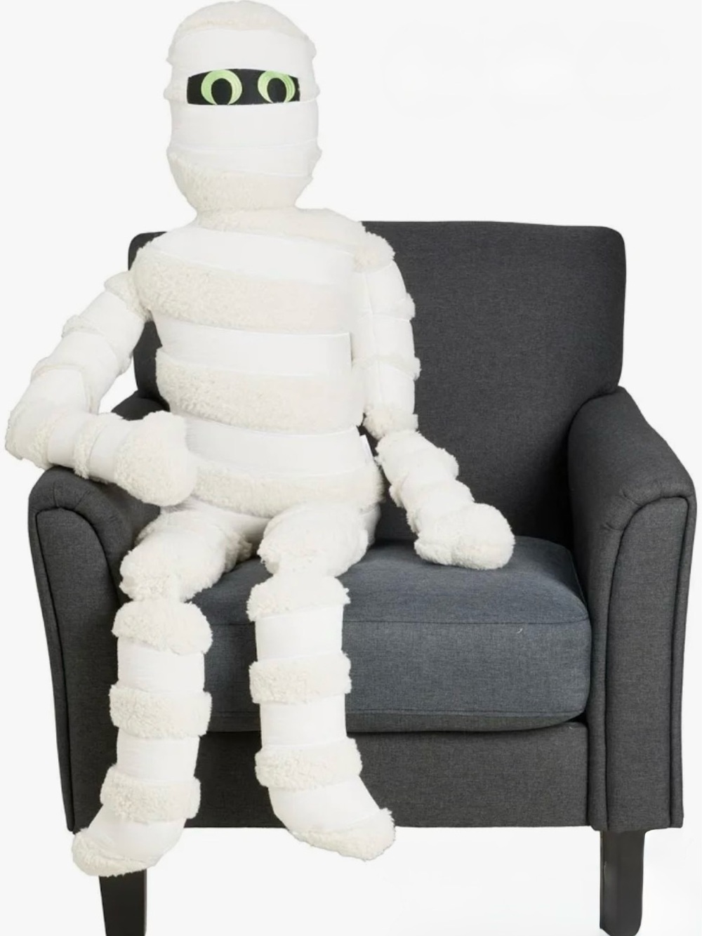 Isaac Mizrahi 5 Ft Life Size Mummy Plush Pillow Halloween Decor HTF Viral NEW